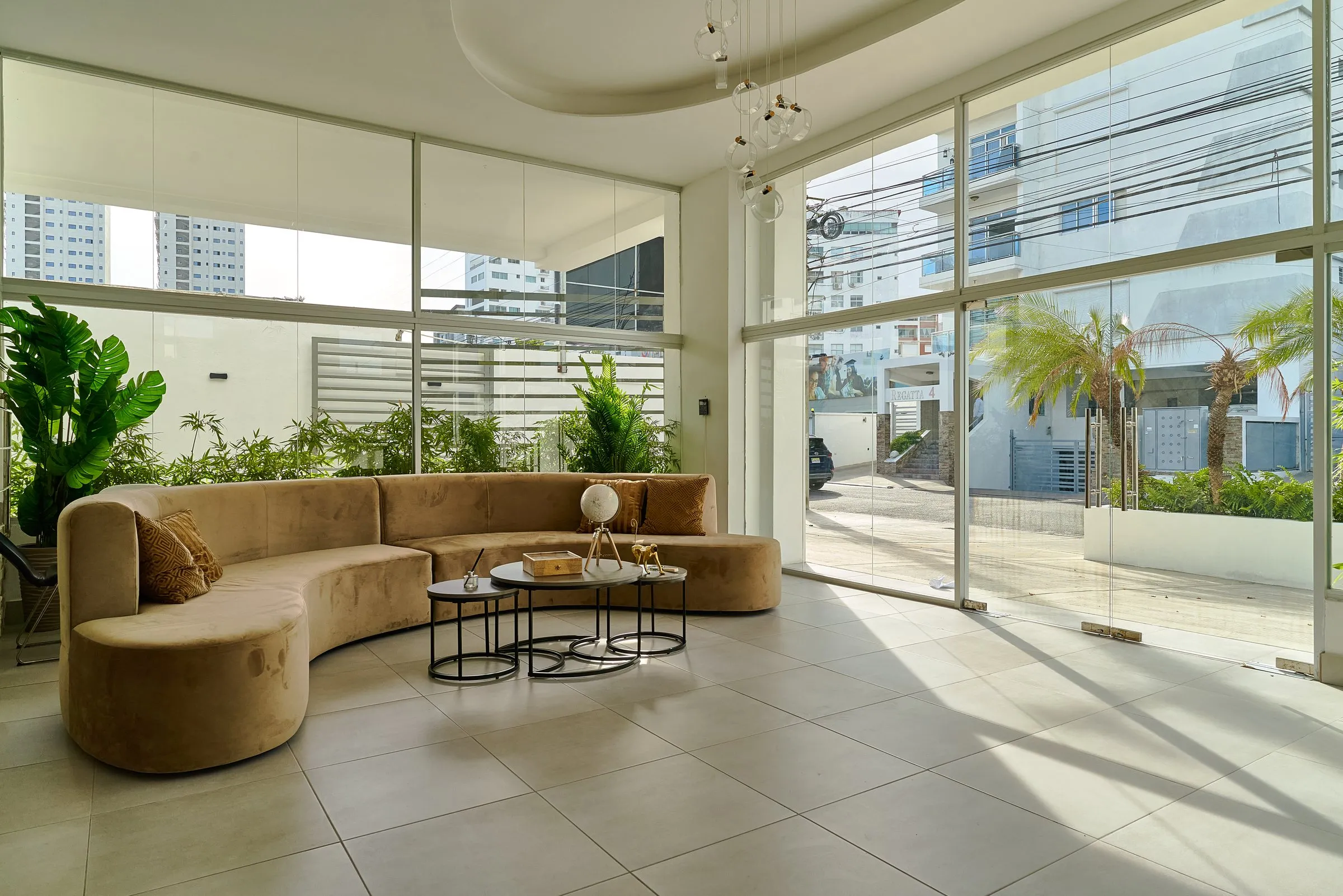 Lounge del lobby de Central Suites Tower en Santo Domingo